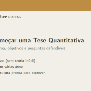 Como começar uma tese quantitativa do zero